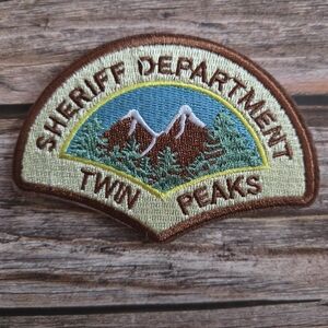 Twin Peaks Sheriff David Lynch Vintage Embroidered Iron on Patch